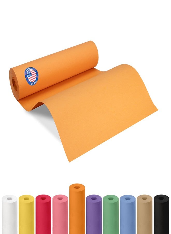 IDL Packaging 12" x 1200" (100 ft) Orange Kraft Paper Roll - USA-Made Quality Orange Craft Paper for Gift Wrapping, Kids' Arts & Crafts, School Projects - Natural Material 50lb Thickness by IDL Packaging - Image 1